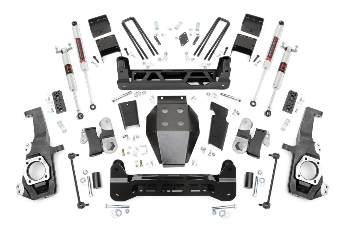 GMC Sierra 2500 HD Suspension Lift Kit - Front + Rear - Rough Country - NTD 5 Inch w/ Overloads - '20-'25